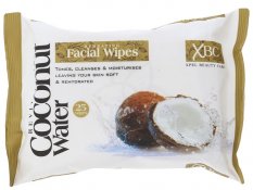 Xpel Coconut Water Facial Wipes, Pleťové čistící ubrousky, 25 ks