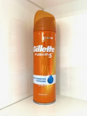 Gillette Fusion5 Ultra Sensitive + Cooling, Gel na holení, 200 ml