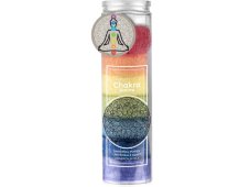 Emocio Čakrová vonná svíce Univerzální síla ve skle, 7 barev pro 7 čaker, 310 g