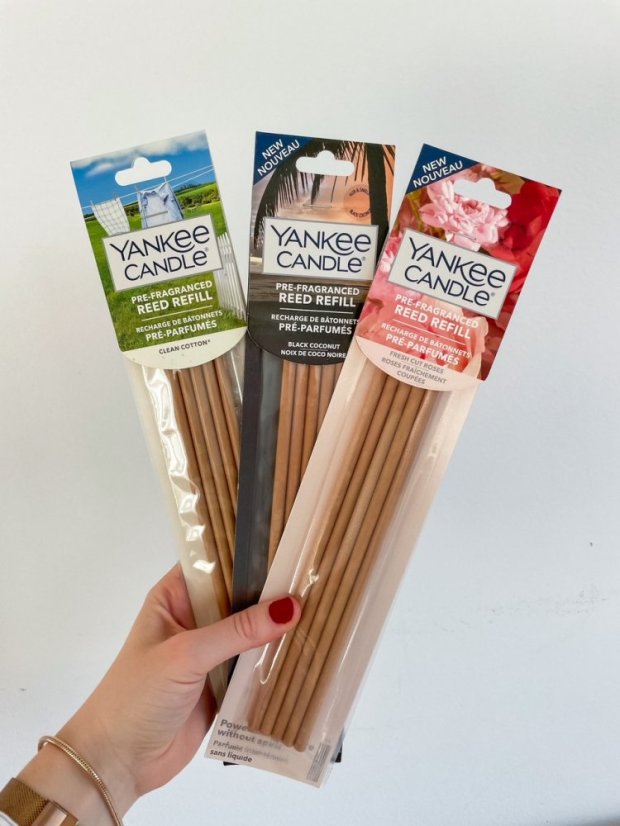 Yankee Candle Pre-Fragranced Reed Refill, náhradní tyčinky, 5 ks