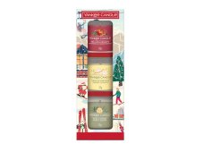 Yankee Candle Vánoční dárková sada svíček ve skle, 3x37 g