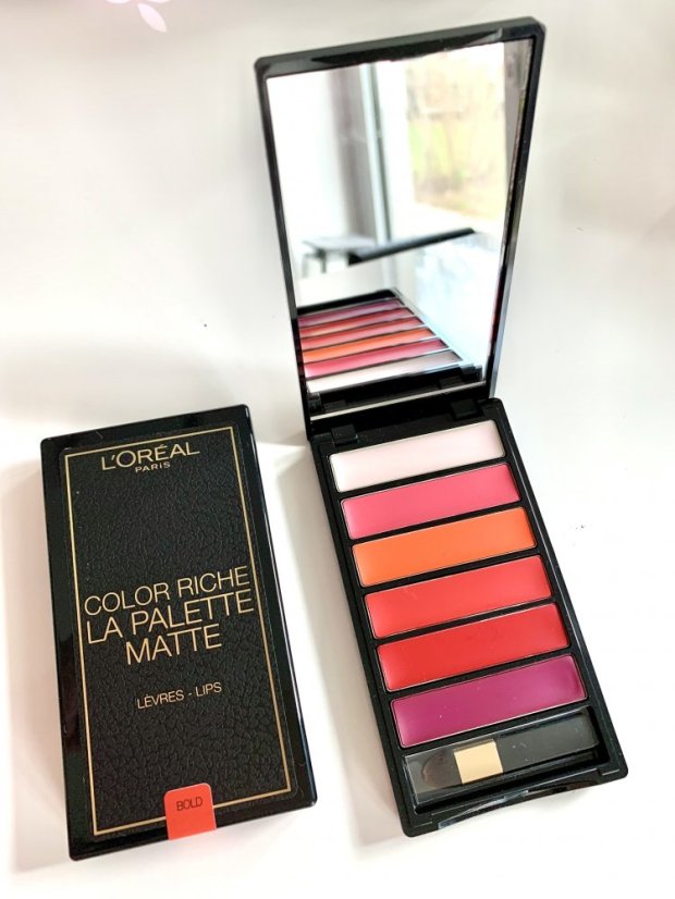 L'Oreal Color Riche La Palette Matte Paletka rtěnek, 6x 1g