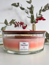 WoodWick vonná svíčka s dřevěným knotem, lodička, 453,6 g