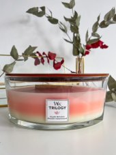 WoodWick vonná svíčka s dřevěným knotem, lodička, 453,6 g