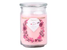 Svíčka Emocio velká ve skle s víčkem, 453 g