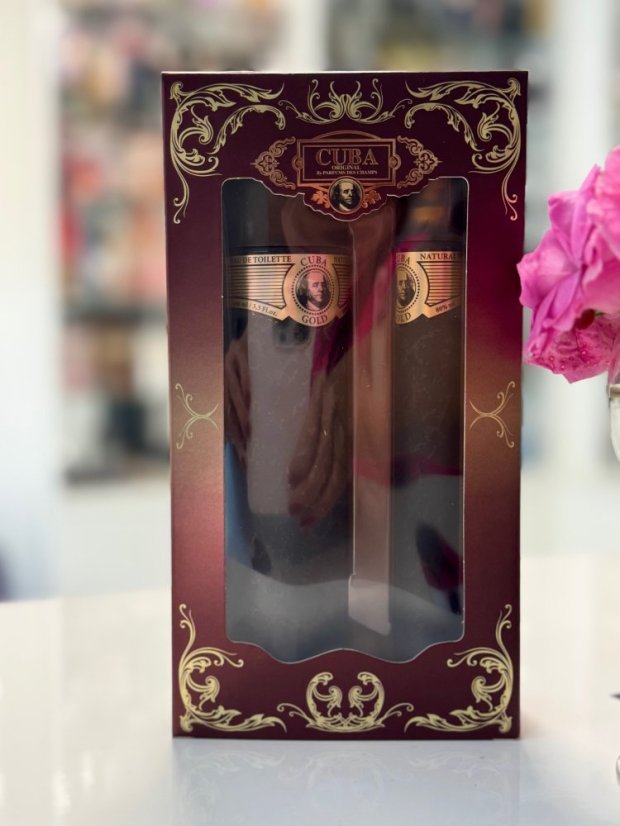 Cuba Gold toaletní voda pro muže - Objem: 100 ml + 35 ml + 20 ml EDT, Balení: Dárková sada