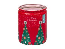 Svíčka Bolsius Merry Christmas, vonná ve skle, červená