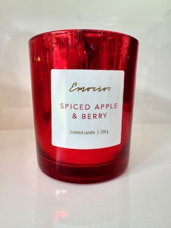 Svíčka Emocio vonná ve skle, metalická, 200 g