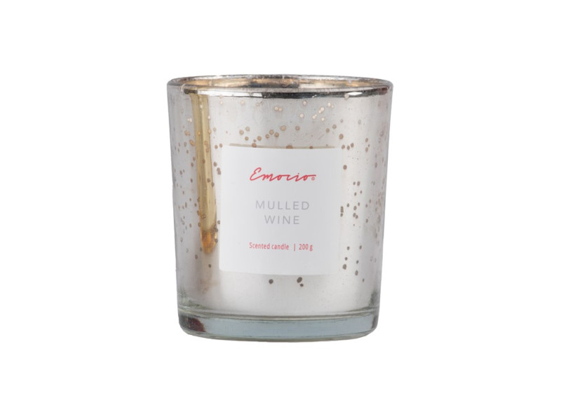 Svíčka Emocio vonná ve skle, metalická, 200 g