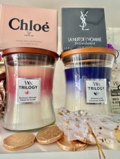 Woodwick Vonná svíčka střední ve skle s dřevěným knotem, 275 g