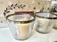 Yankee Candle Svícen na votivní svíčku Kensington Metalic, skleněný, zlatý okraj