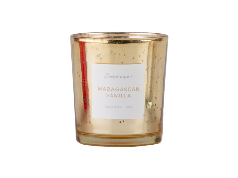 Svíčka Emocio vonná ve skle, metalická, 200 g