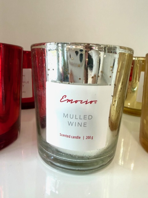 Svíčka Emocio vonná ve skle, metalická, 200 g