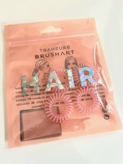 BrushArt Hair Rings, Spirálové gumičky do vlasů, 4 ks