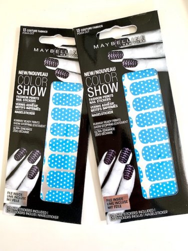 Maybelline Nálepky na nehty Color Show Fashion Prints Nail Stickers, 18 ks - Barva nálepek: 13 - Couture Fabrics