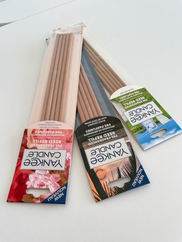 Yankee Candle Pre-Fragranced Reed Refill, náhradní tyčinky, 5 ks