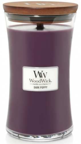 Woodwick Velká vonná svíčka ve skle s dřevěným praskajícím knotem, výběr z vůní, 609,5 g - Vůně svíčky: Currant