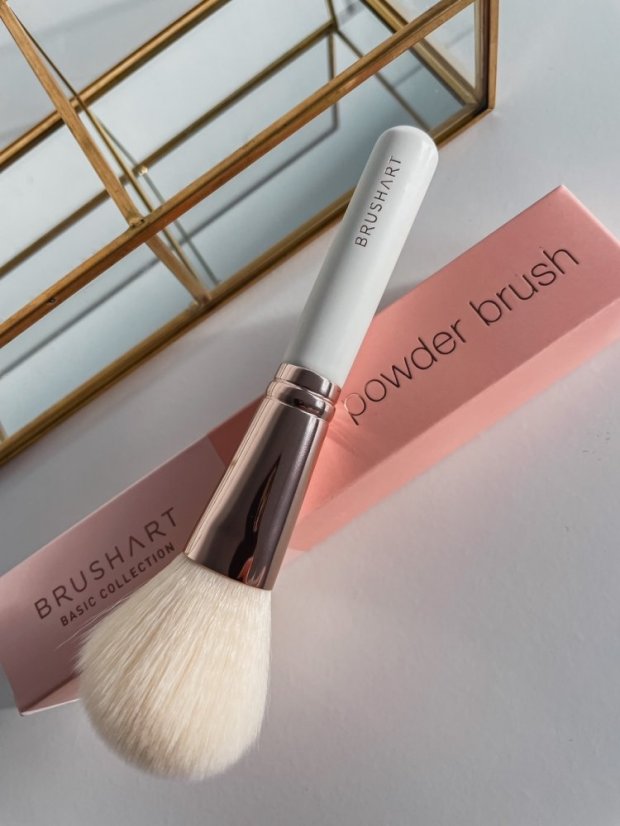 BrushArt Štětec na pudr, Flat Powder Brush - Varianta: Štětec v krabičce