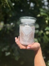 Svíčka Emocio velká ve skle s víčkem, 453 g