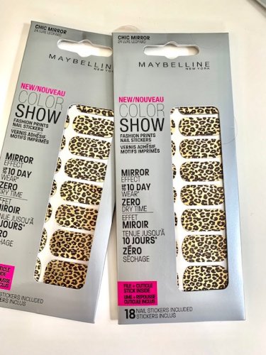 Maybelline Nálepky na nehty Color Show Fashion Prints Nail Stickers, 18 ks