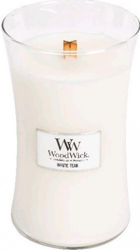 Woodwick Velká vonná svíčka ve skle s dřevěným praskajícím knotem, výběr z vůní, 609,5 g - Vůně svíčky: White Honey