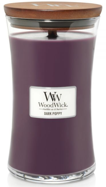 Woodwick Velká vonná svíčka ve skle s dřevěným praskajícím knotem, výběr z vůní, 609,5 g