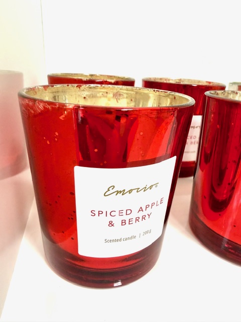 Svíčka Emocio vonná ve skle, metalická, 200 g