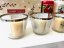Yankee Candle Svícen na votivní svíčku Kensington Metalic, skleněný, zlatý okraj