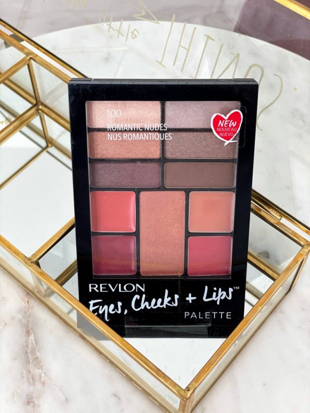Revlon Eyes, Cheeks + Lips Palette, č.100 Romantic Nudes, 15,64 g